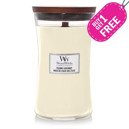 WoodWick Large Candle Island Coconut 5