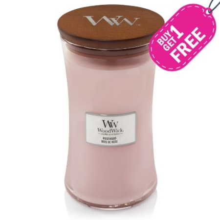 WoodWick Large Candle ​​​​​​​​​Rosewood 4