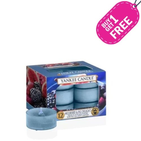 Yankee Candle waxinelichtjes Mulberry & Fig Delight 2