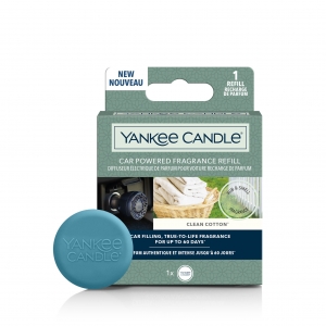 Yankee Candle Clean Cotton Car Powered Fragrance Diffuser Refill 2