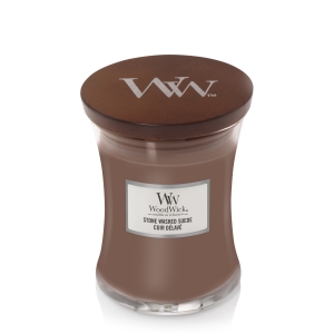 WoodWick Medium Candle Stone Washed Suede 5