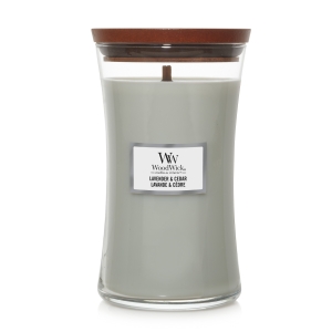 WoodWick Large Candle Lavender & Cedar 2