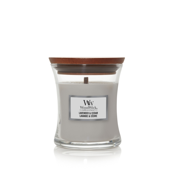 WoodWick Mini Candle Lavender & Cedar 1