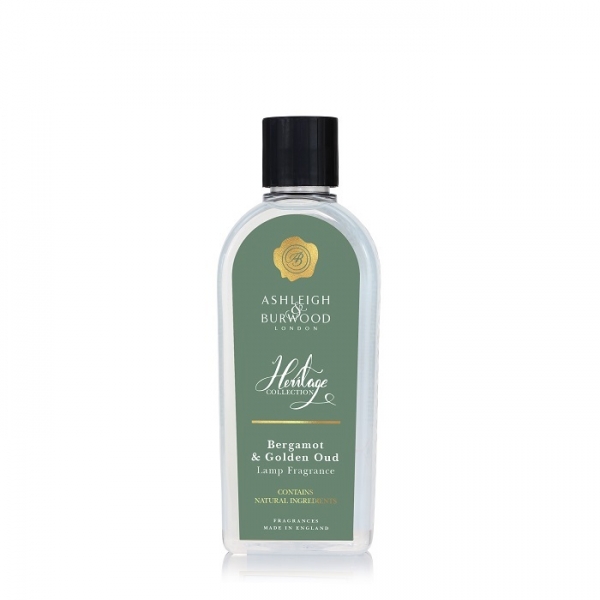Ashleigh & Burwood Lamp Oil Heritage Green, Bergamot & Golden Oud 500 ml 1