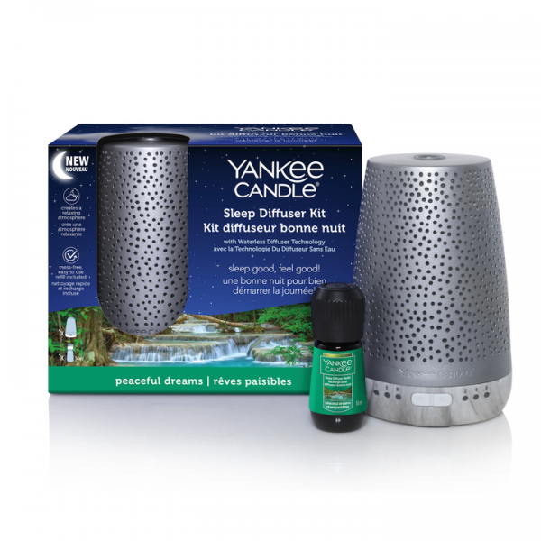 Yankee Candle Sleep Diffuser Silver Starter Kit 1