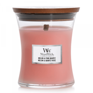 WoodWick Medium Candle Melon & Pink Quartz 2