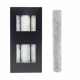 Home Society Diner Candle XL Grey 9 stuks 6