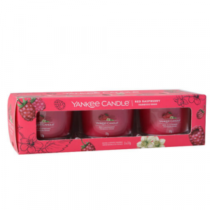 Yankee Candle Filled Votive Red Raspberry 3 pack 4