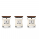 WoodWick Mini Candle Linen 3 stuks 6