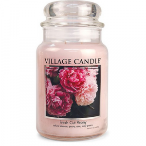 Village Candle Large Jar Fresh Cut Peony 1