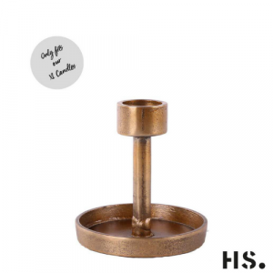 Home Society Candle Holder XL Medium Gold 3
