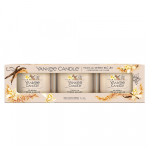 Yankee Candle Filled Votive Vanilla Creme Brulee 3 pack 3
