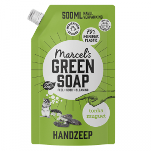 Marcel's Green Soap Handzeep Navul Stazak Tonka & Muguet (500ML) 3