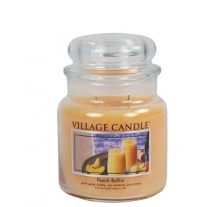 Village Candle Medium Jar Peach Bellini 2