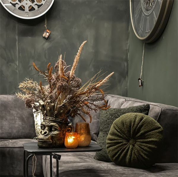 HomeBound by KY Kussen Vierkant Teddy Roest 3
