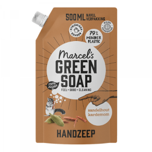 Marcel's Green Soap Handzeep Navul Stazak Sandelhout & Kardemom (500ML) 4