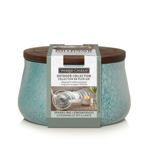 Yankee Candle Outdoor Candle Sparkling Lemongrass 5