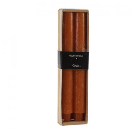 Countryfield Diner Kaars Vela Oranje 25 cm 6
