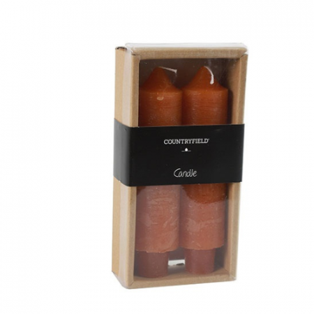 Countryfield Diner Kaars Vela Oranje 15,5 cm 5