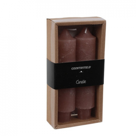 Countryfield Diner Kaars Vela Roze 15,5 cm 7