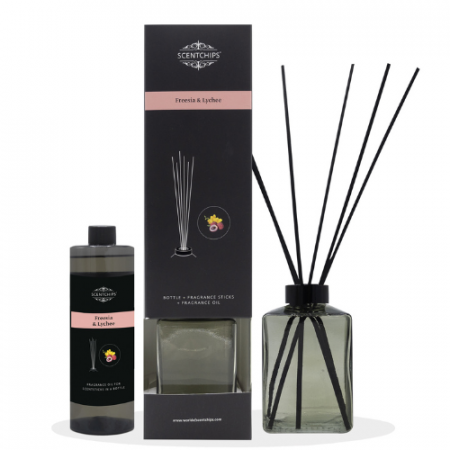 Scentchips Cadeauset geurstokjes Freesia & Lychee 4