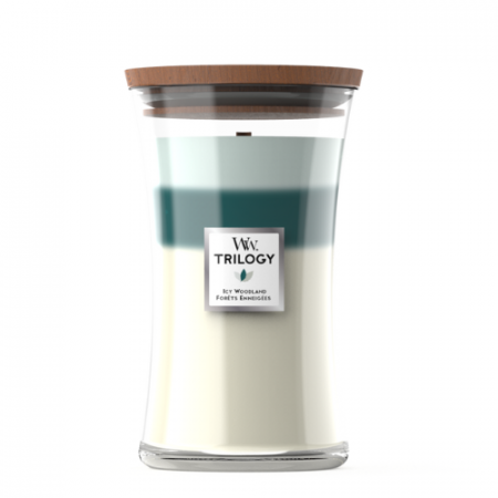WoodWick Large Candle Icy Woodland Trilogy 10