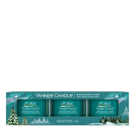 Yankee Candle Filled Votive Winter Night Stars 3 pack 9