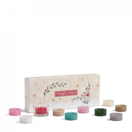 Yankee Candle Snow Globe Wonderland 10 Tealight & 1 Holder Gift Set 8