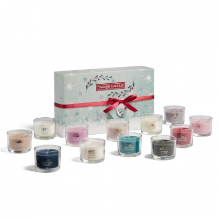 Yankee Candle Snow Globe Wonderland 12 Filled Votive Gift Set 10