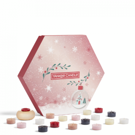 Yankee Candle Snow Globe Wonderland 18 Tealight & 1 Holder Gift Set 9
