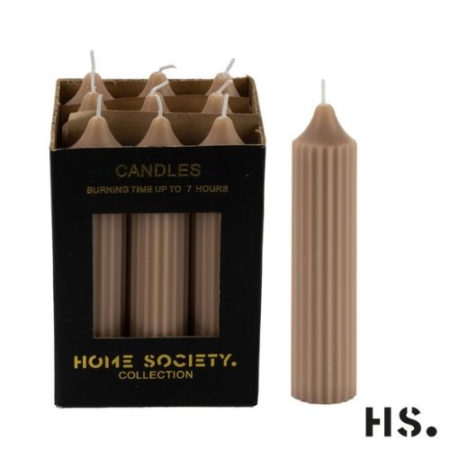 Home Society Diner Candle XL Stripe Sand 10