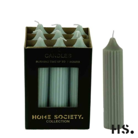 Home Society Diner Candle XL Stripe Licht Groen 9