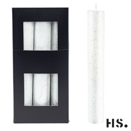 Home Society Diner Candle XL Zilver 9 stuks 13