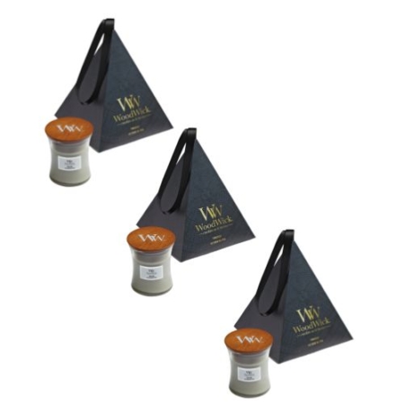 Woodwick Gift Set Mini Candle Fireside voordeel 3 stuks 4