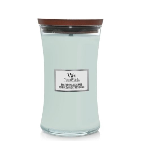 WoodWick Large Candle Sagewood & Seagrass 2