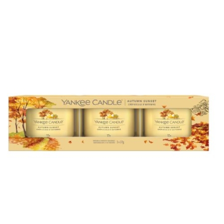 Yankee Candle Filled Votive Autumn Sunset 3 pack 1