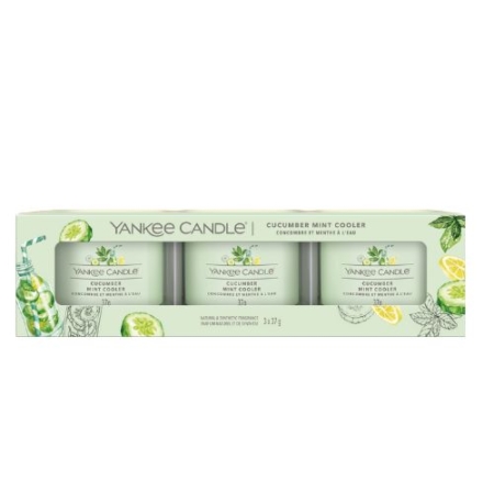 Yankee Candle Filled Votive Cucumber Mint Cooler 3 pack 2