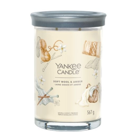 Yankee Candle Signature Large Tumbler Soft Wool & Amber 7