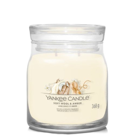 Yankee Candle Signature Medium Jar Soft Wool & Amber 3