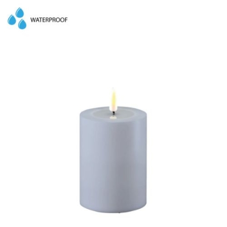 Deluxe Homeart Led Kaars Dust Blue 7,5 x 10 cm Outdoor 1