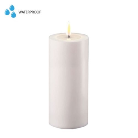 Deluxe Homeart Led Kaars Wit 7,5 x 15 cm Outdoor 8