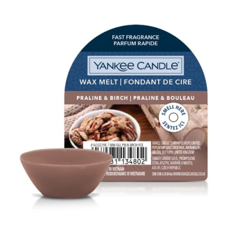 Yankee Candle Wax Melt Praline & Birch 4 stuks 1