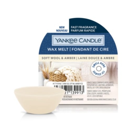 Yankee Candle Wax Melt Soft Wool & Amber 4 stuks 5