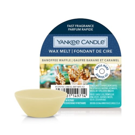 Yankee Candle Wax Melt Banoffee Waffle 8