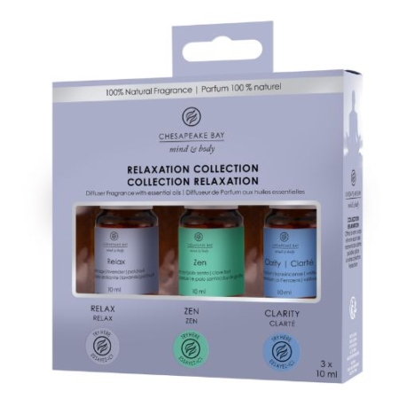 Chesapeake Bay Ultrasonic Aroma Oil 3-pack Relaxation 3