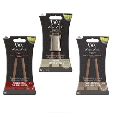 WoodWick Auto Reeds Promo Pack Woody 3