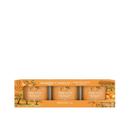 Yankee Candle Filled Votive Farm Fresh Peach 3 pack 2