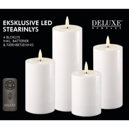 Deluxe Homeart Led Candle Giftset Wit 1