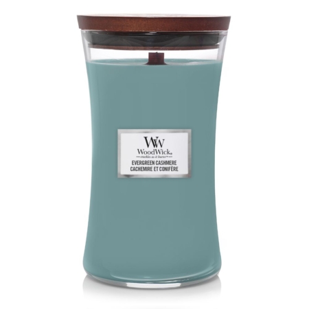 WoodWick Large Candle Evergreen Cashmere 13