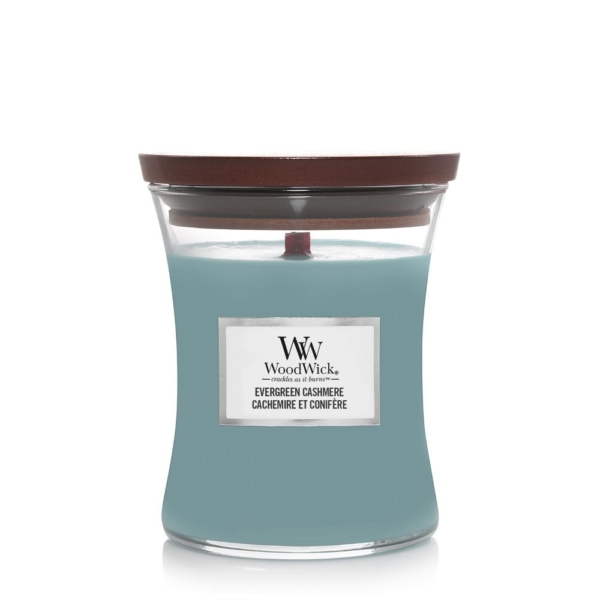 WoodWick Medium Candle Evergreen Cashmere 1